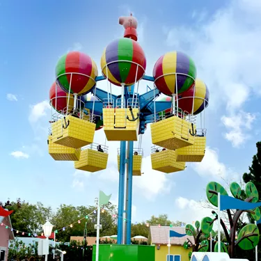 Gardaland Park - Peppa Pig Land - Heißluftballons von Peppa Pig